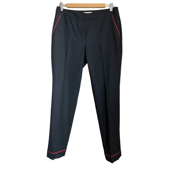 Brooks Brothers Red Fleece Wool Blend Pants Black Tux Trousers Straight Leg Sz 4 - Picture 2 of 8